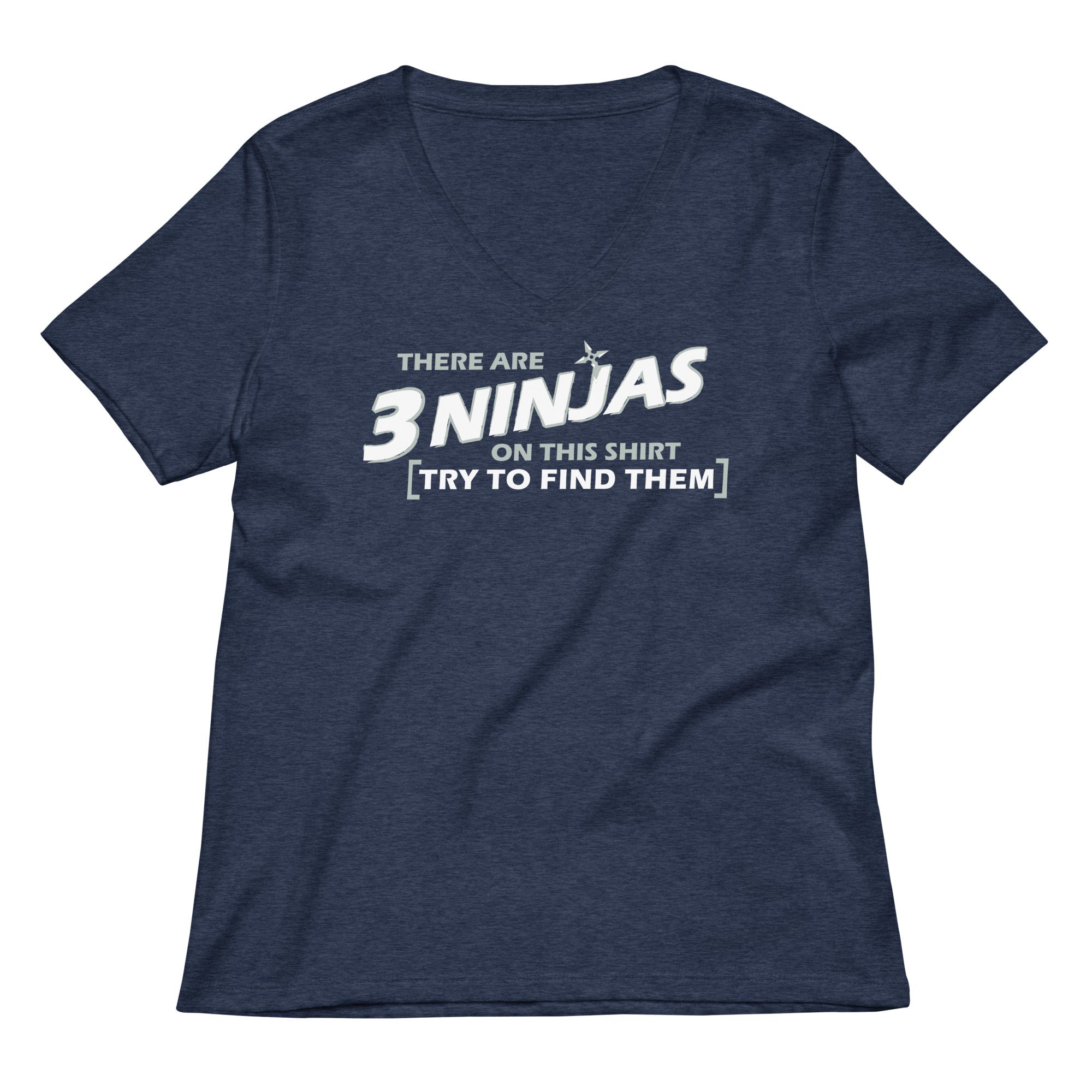 3 Ninjas Women's V-Neck Tee