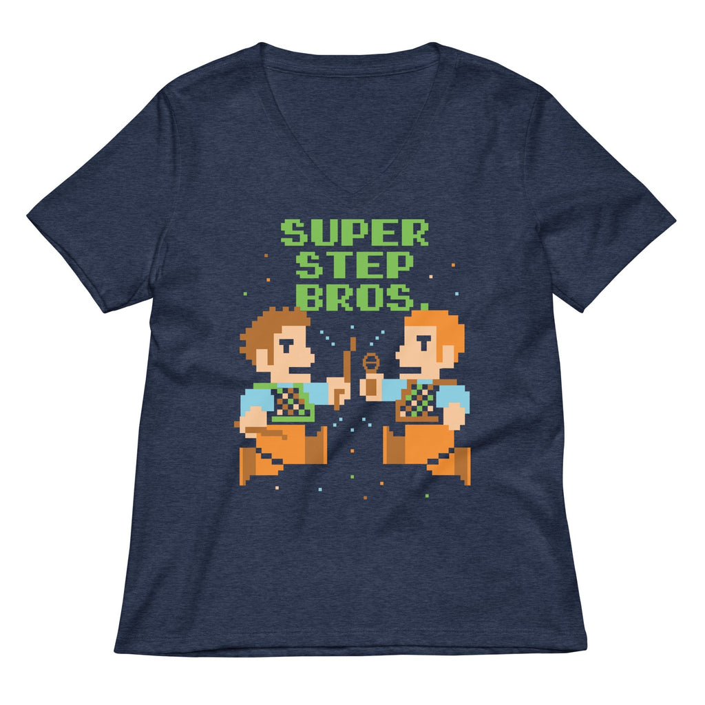 Super Step Bros Women's V-Neck Tee