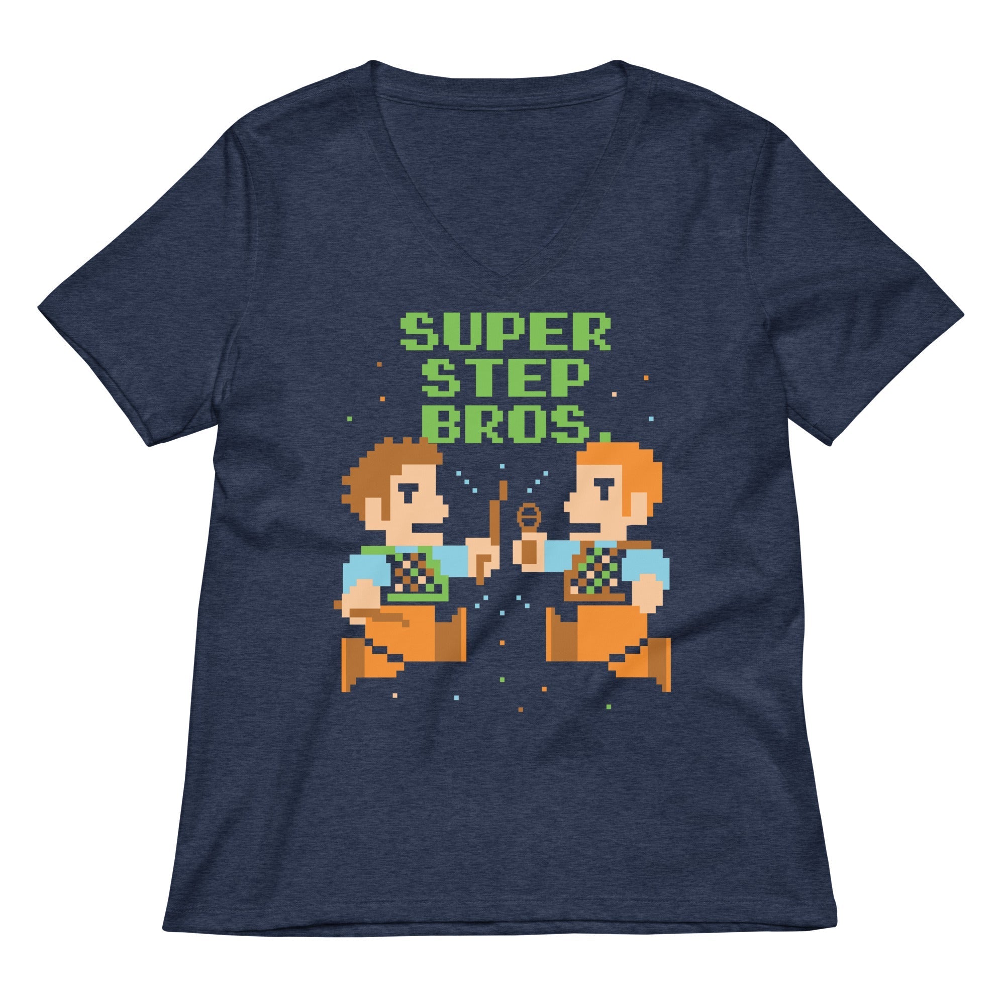 Super Step Bros Women's V-Neck Tee