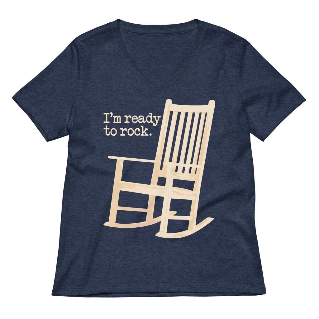 I'm Ready To Rock Women's V-Neck Tee