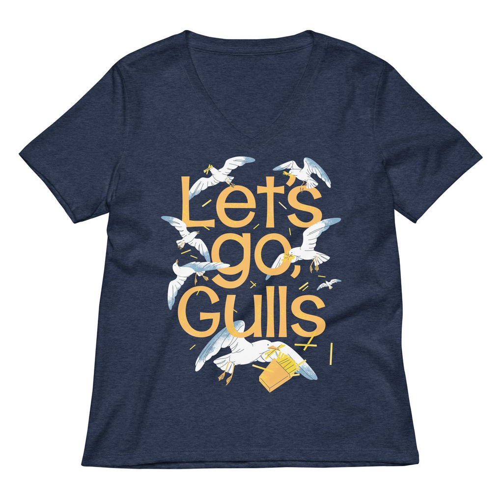 Let's Go, Gulls Women's V-Neck Tee