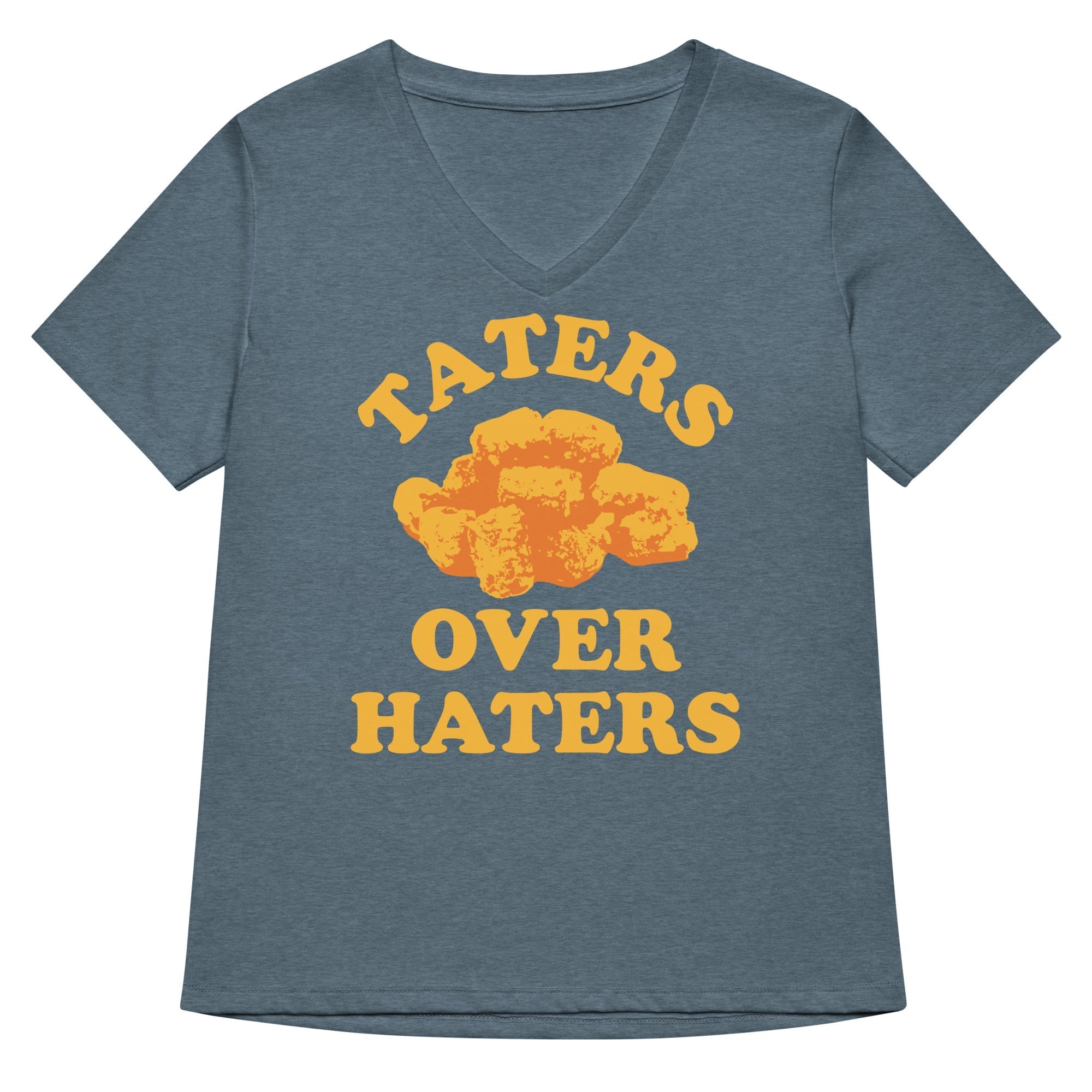 Taters Over Haters Women's V-Neck Tee