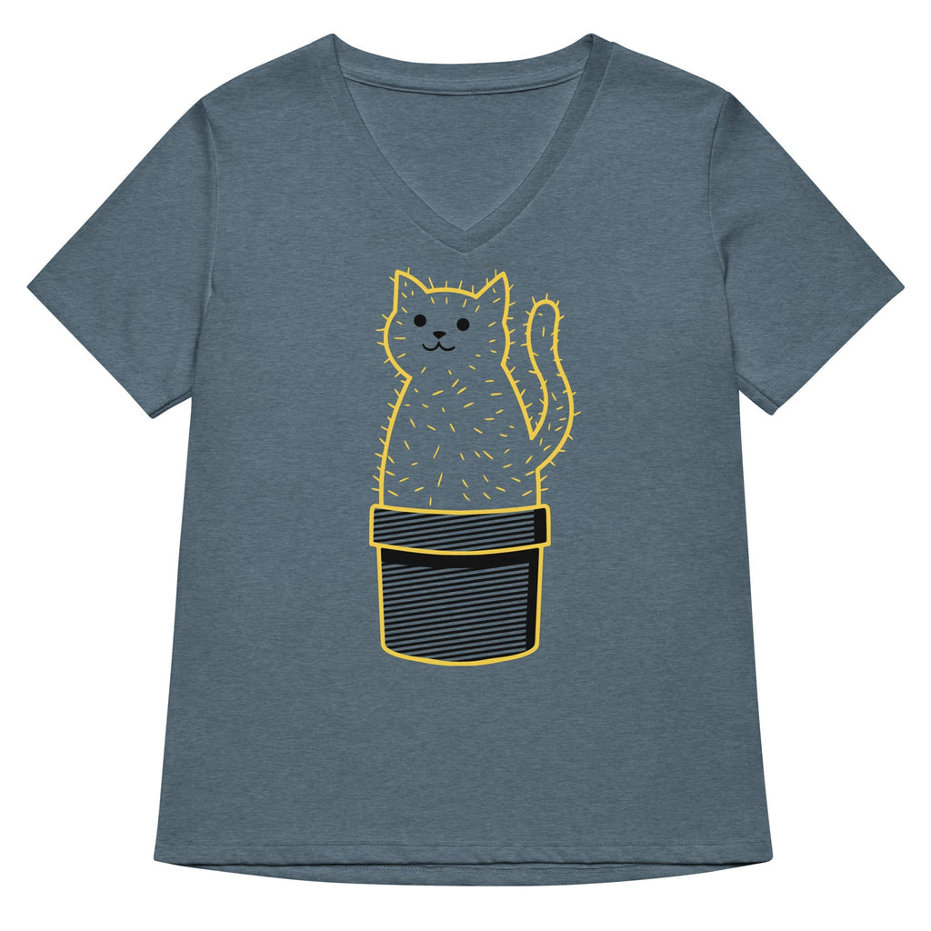 Catcus Women's V-Neck Tee