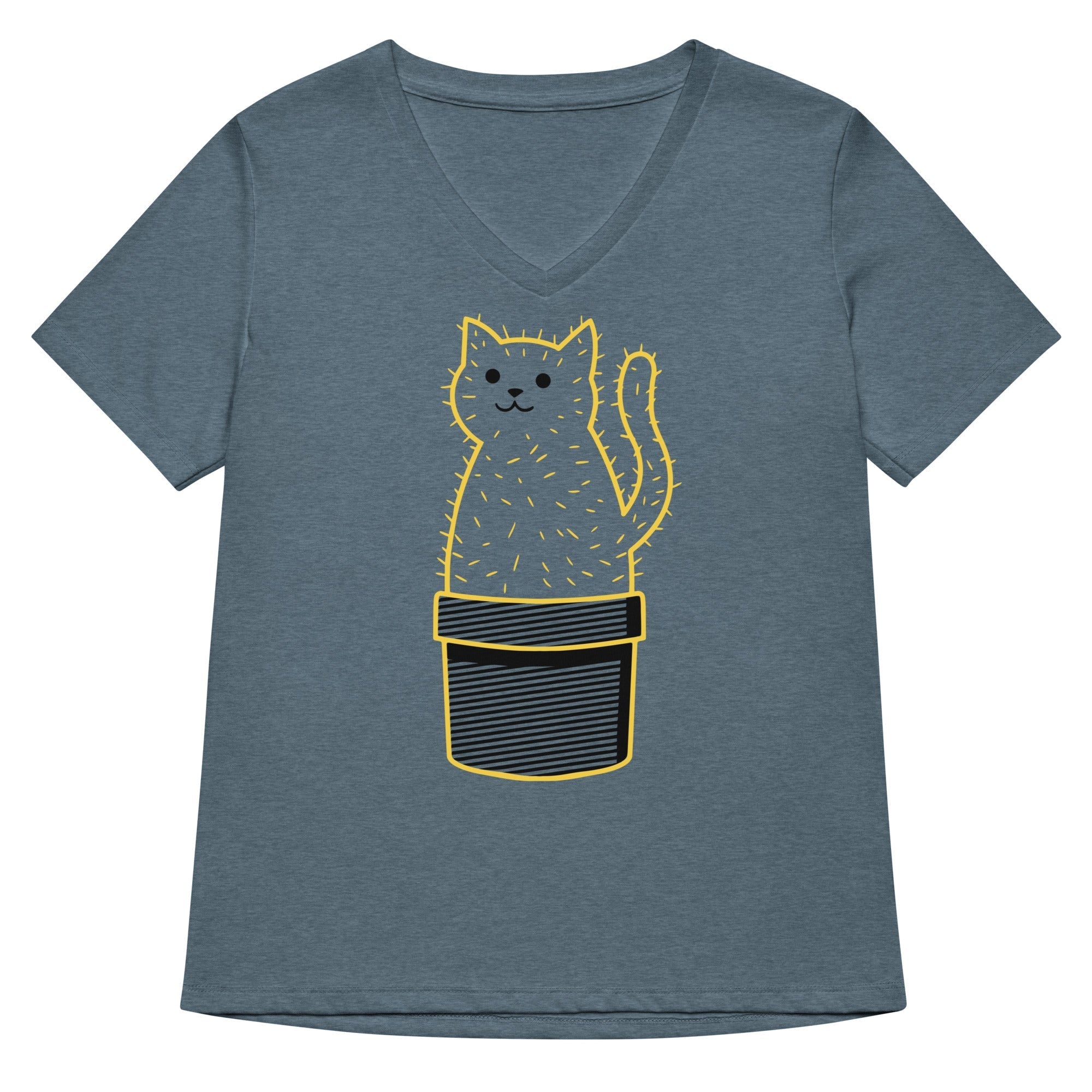 Catcus Women's V-Neck Tee