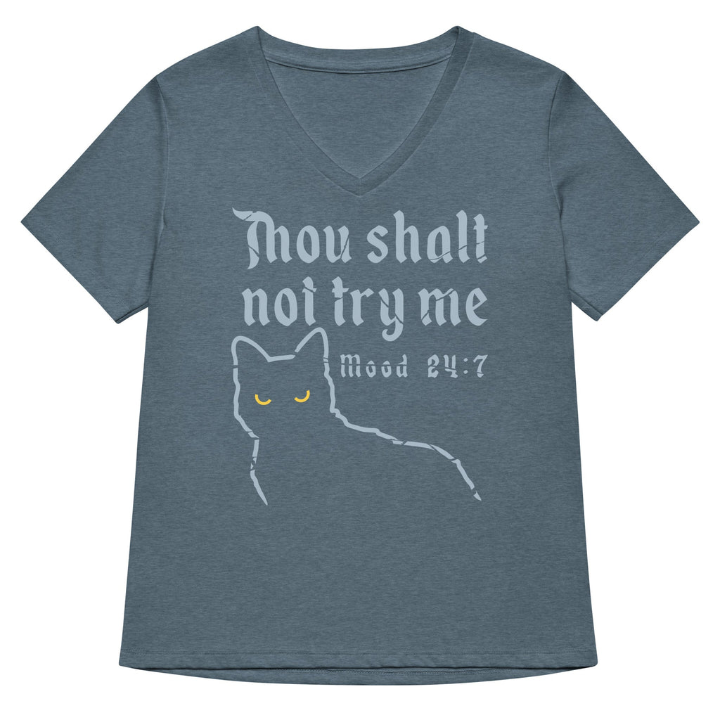 Thou Shalt Not Try Me Women's V-Neck Tee