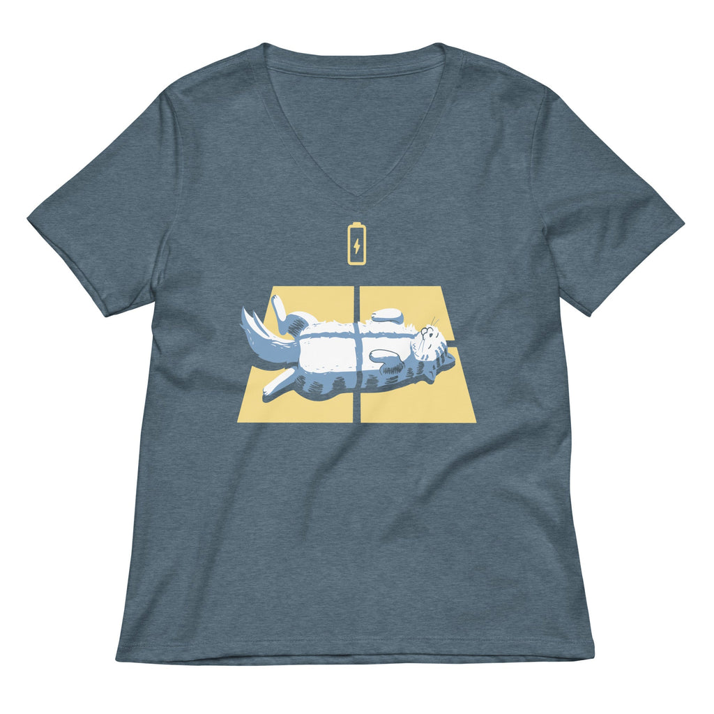 Solar Charging Women's V-Neck Tee