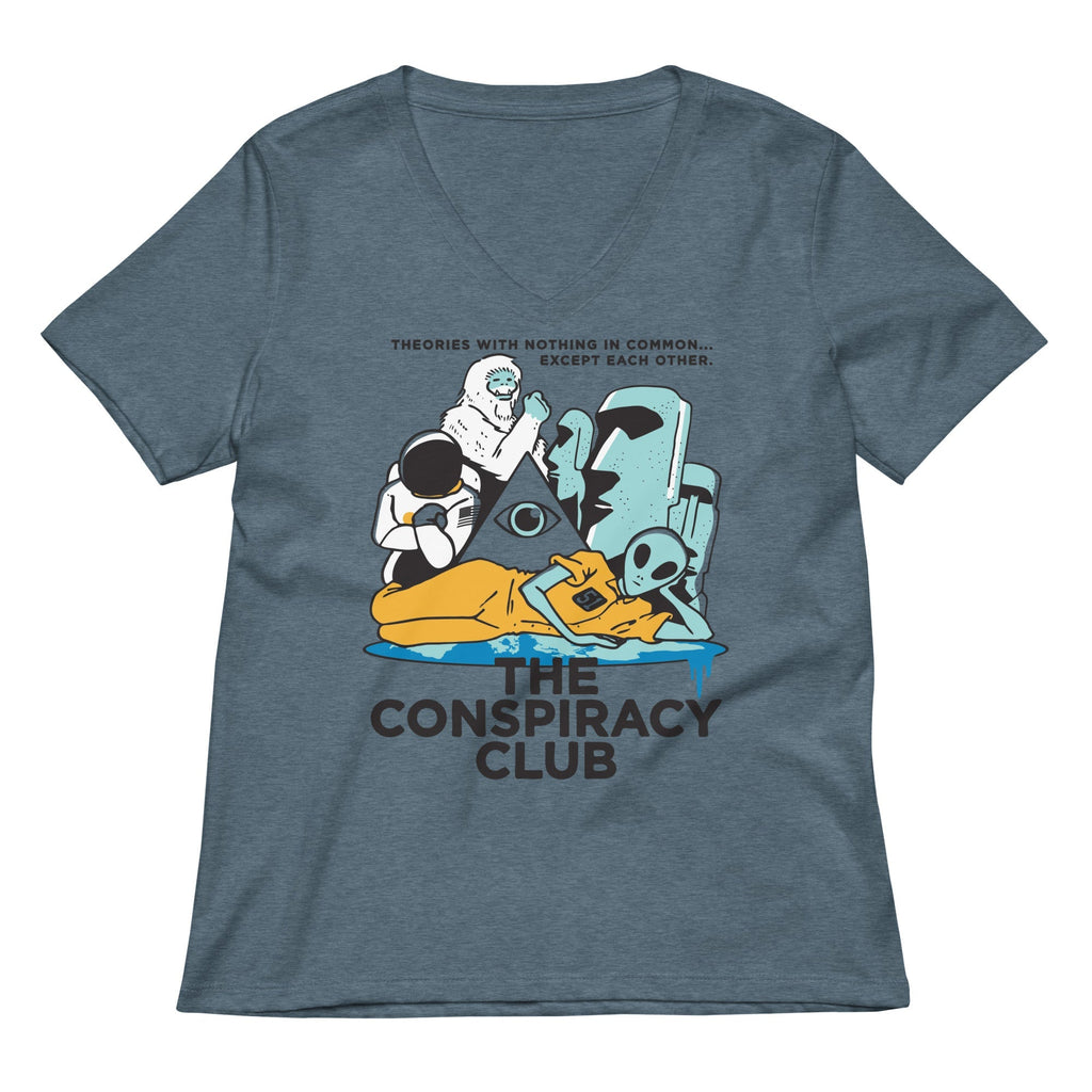 The Conspiracy Club Women's V-Neck Tee