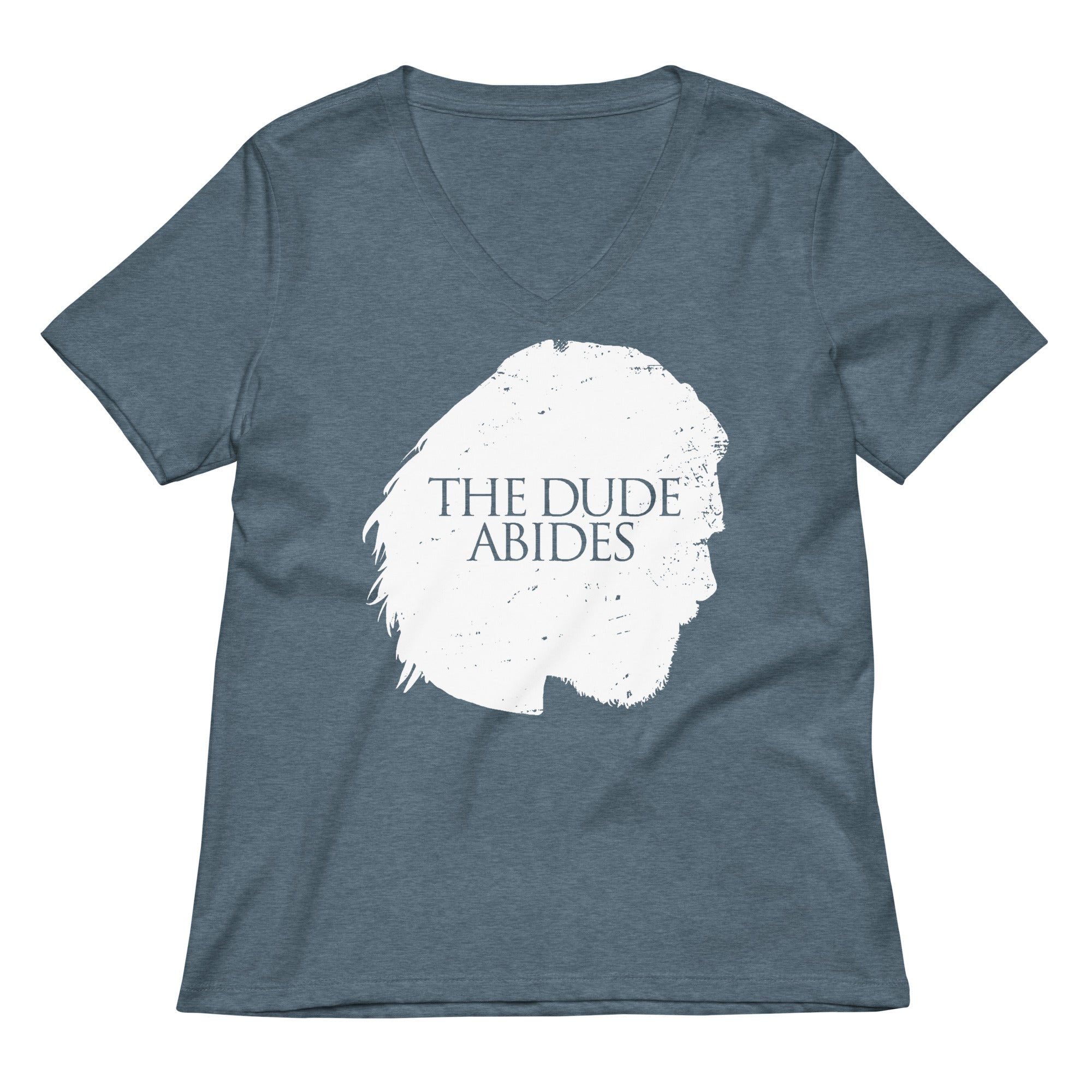 The Dude Abides Women's V-Neck Tee