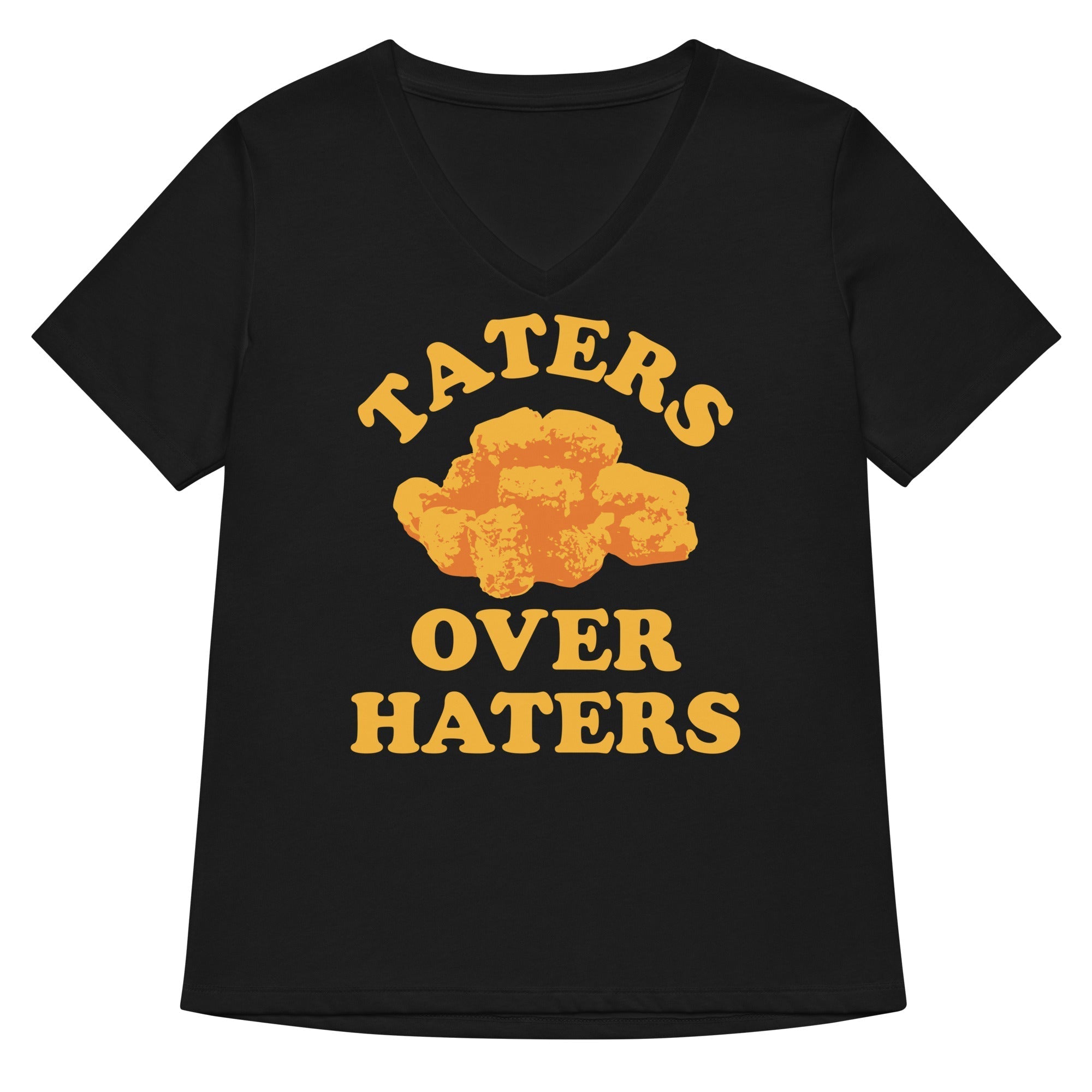 Taters Over Haters Women's V-Neck Tee