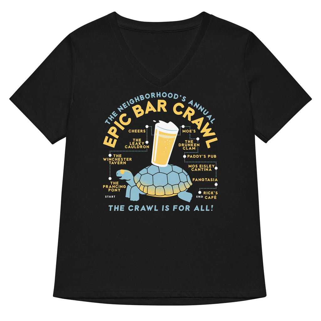 Epic Bar Crawl Women's V-Neck Tee