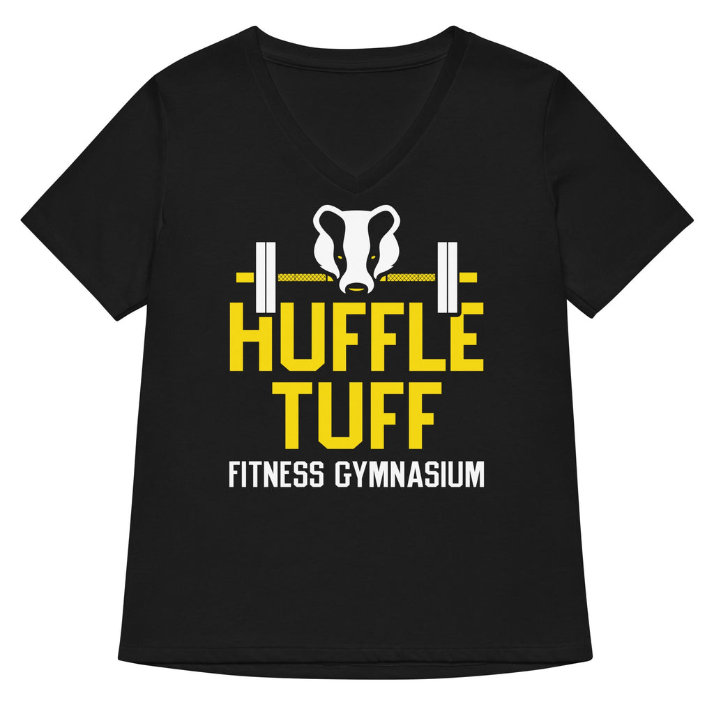 Huffle Tuff Gym Women's V-Neck Tee