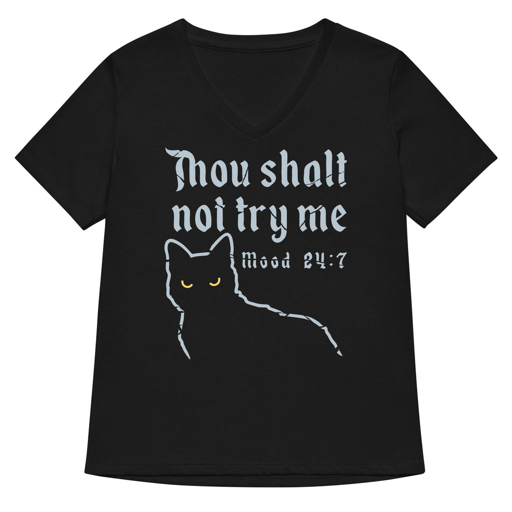 Thou Shalt Not Try Me Women's V-Neck Tee