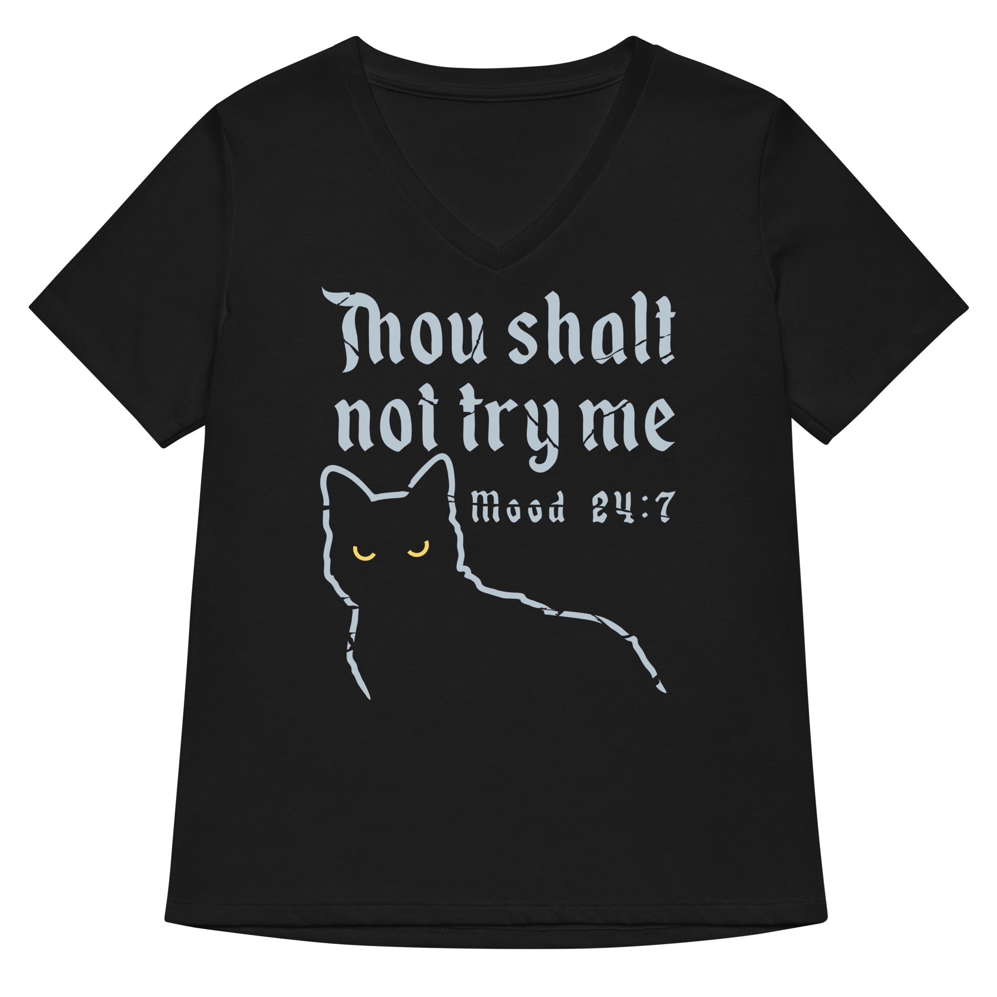 Thou Shalt Not Try Me Women's V-Neck Tee