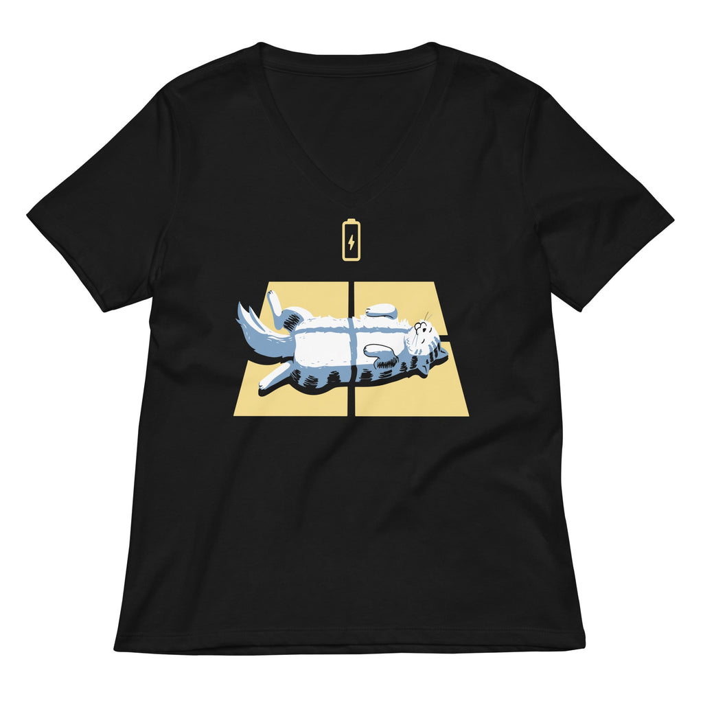 Solar Charging Women's V-Neck Tee