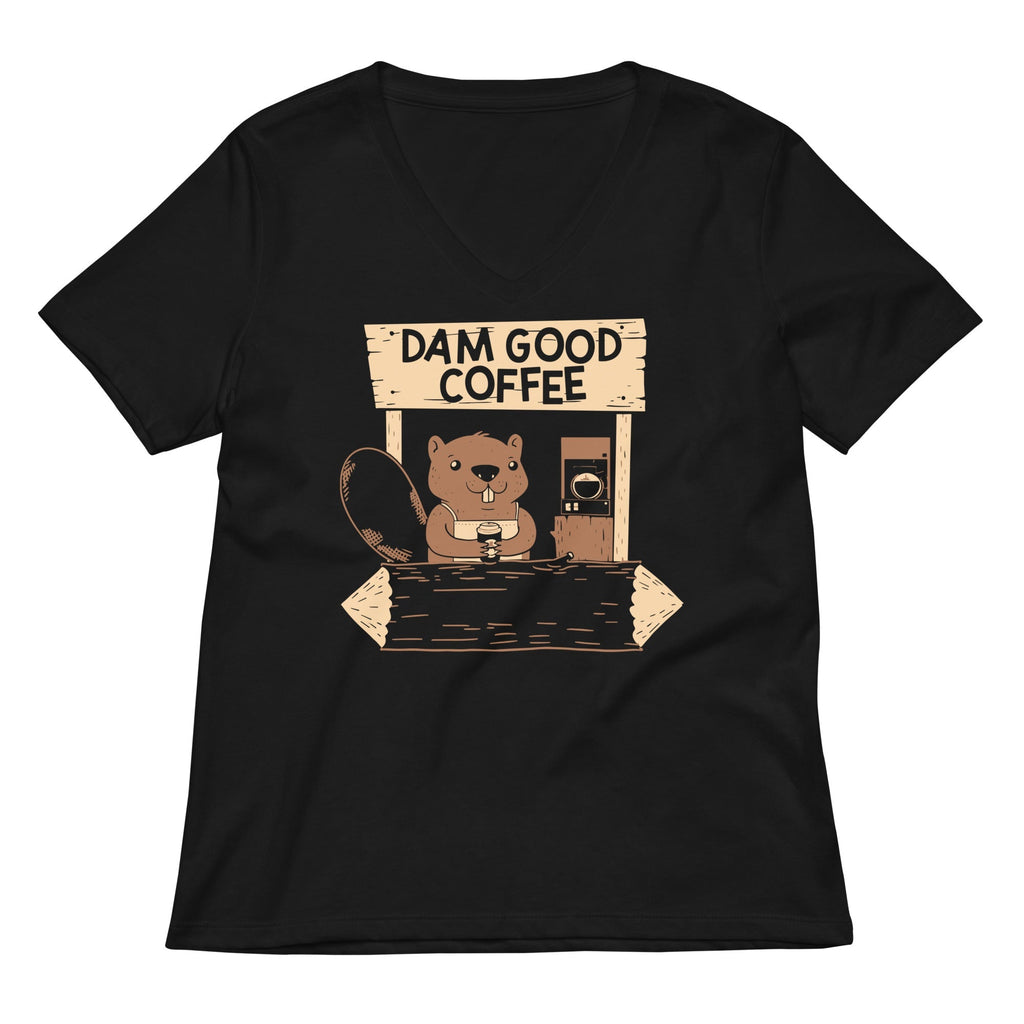 Dam Good Coffee Women's V-Neck Tee