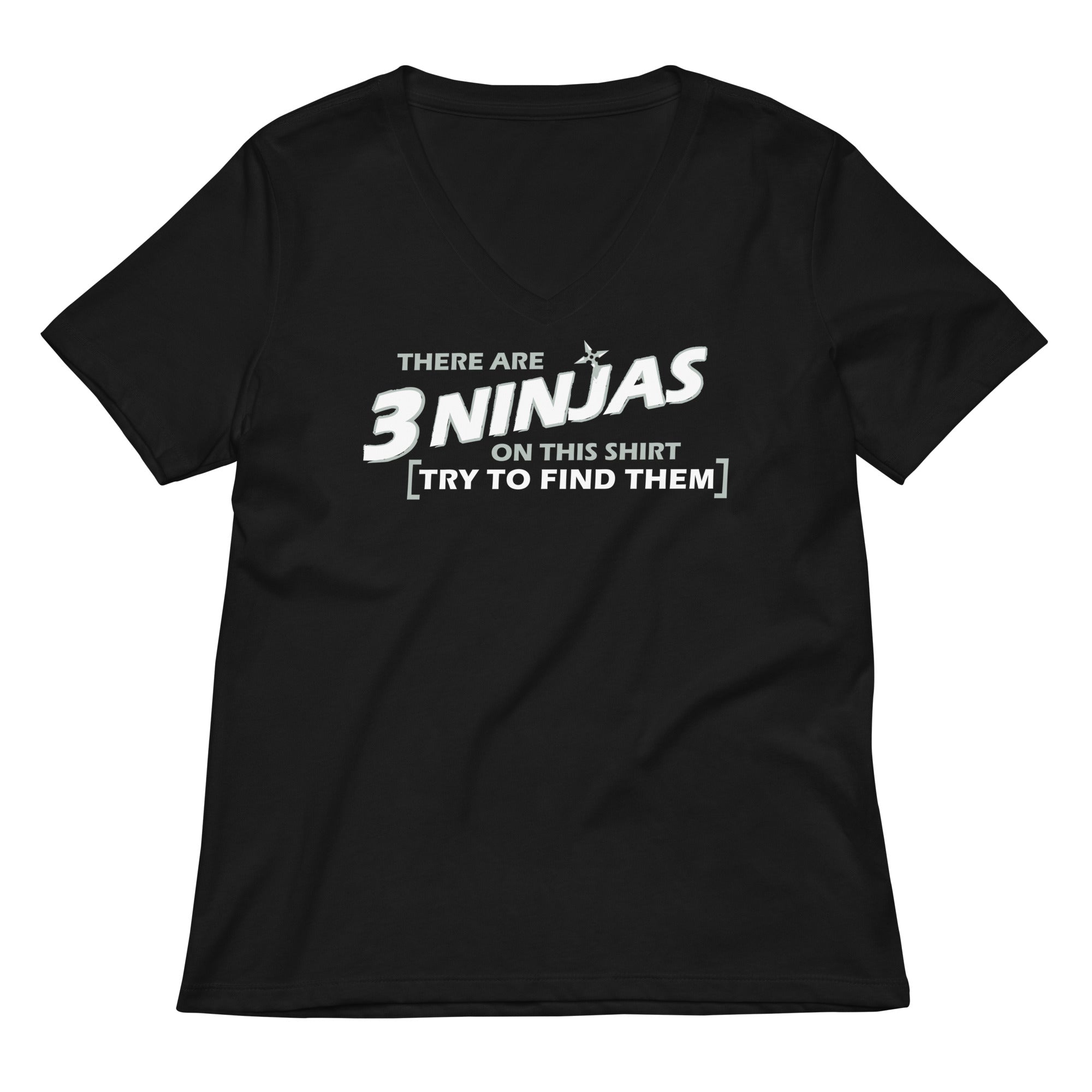 3 Ninjas Women's V-Neck Tee