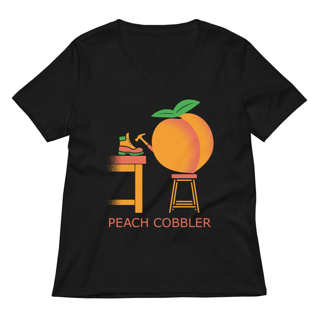 Peach Cobbler Women's V-Neck Tee