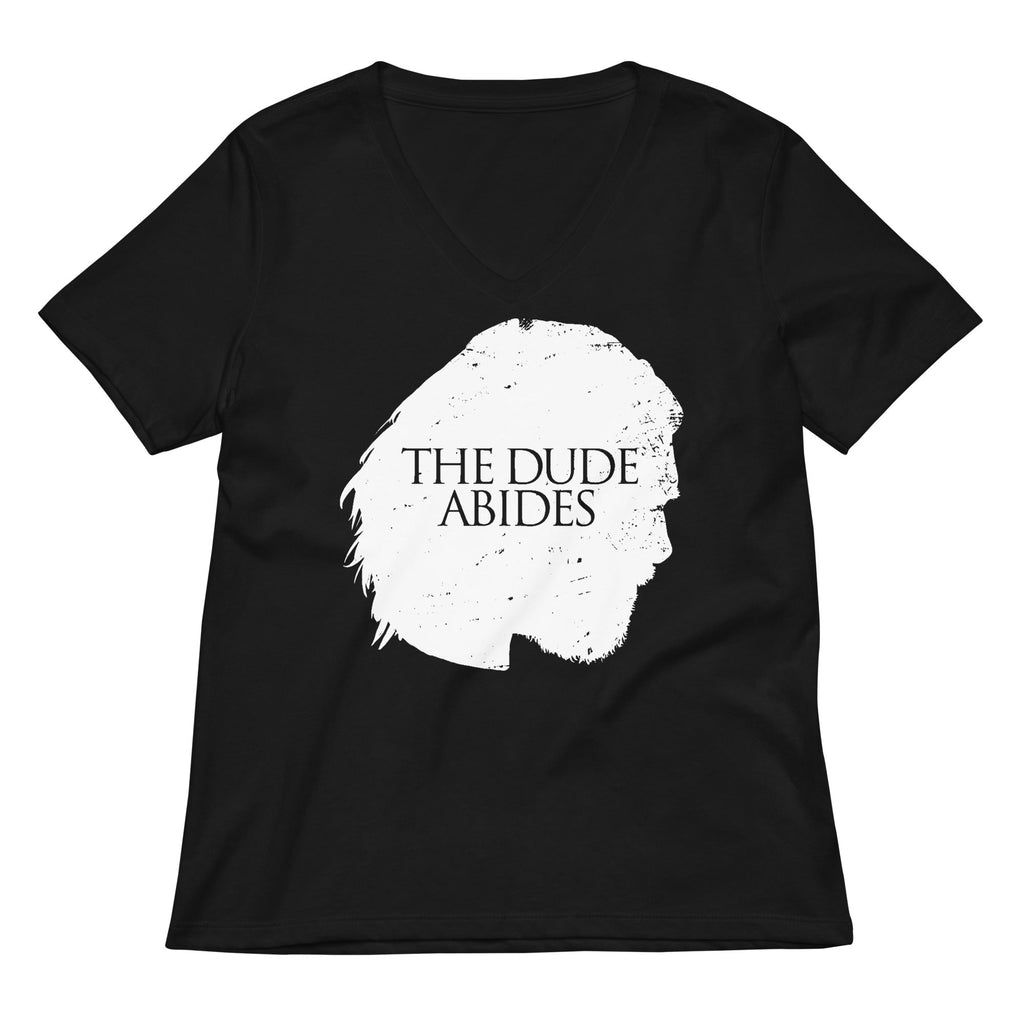 The Dude Abides Women's V-Neck Tee