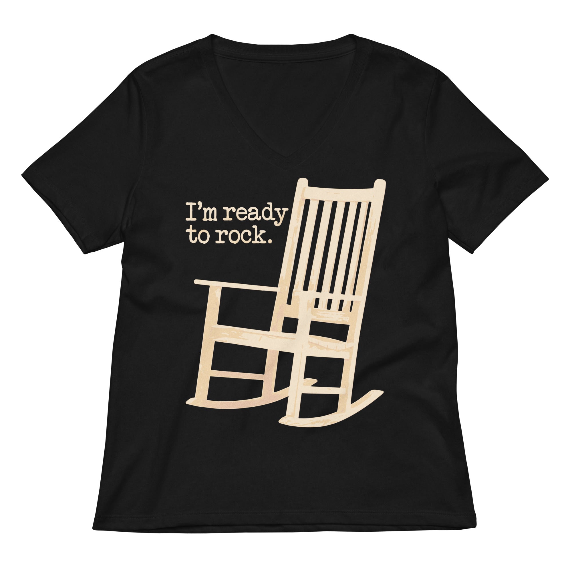 I'm Ready To Rock Women's V-Neck Tee