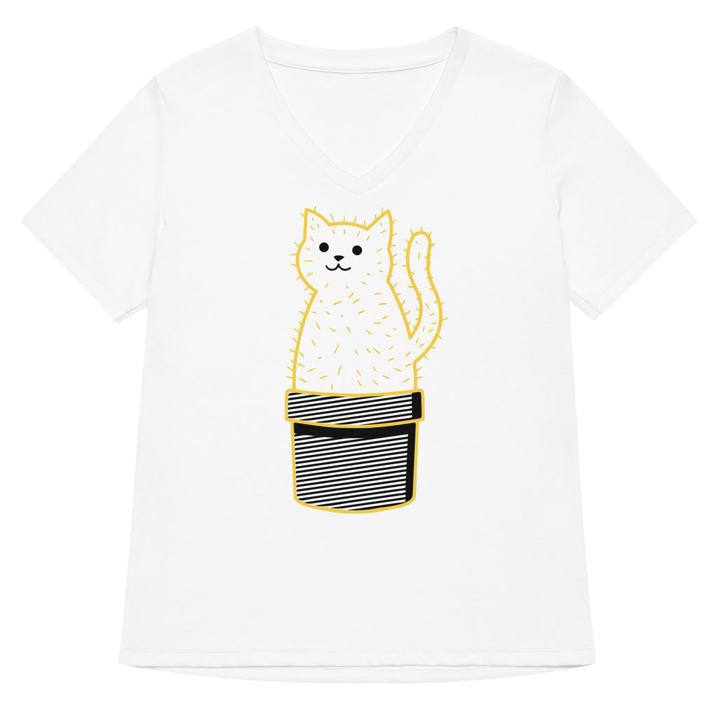 Catcus Women's V-Neck Tee