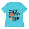 The Annual Sunset Cocktails By The Bay Women's V-Neck Tee