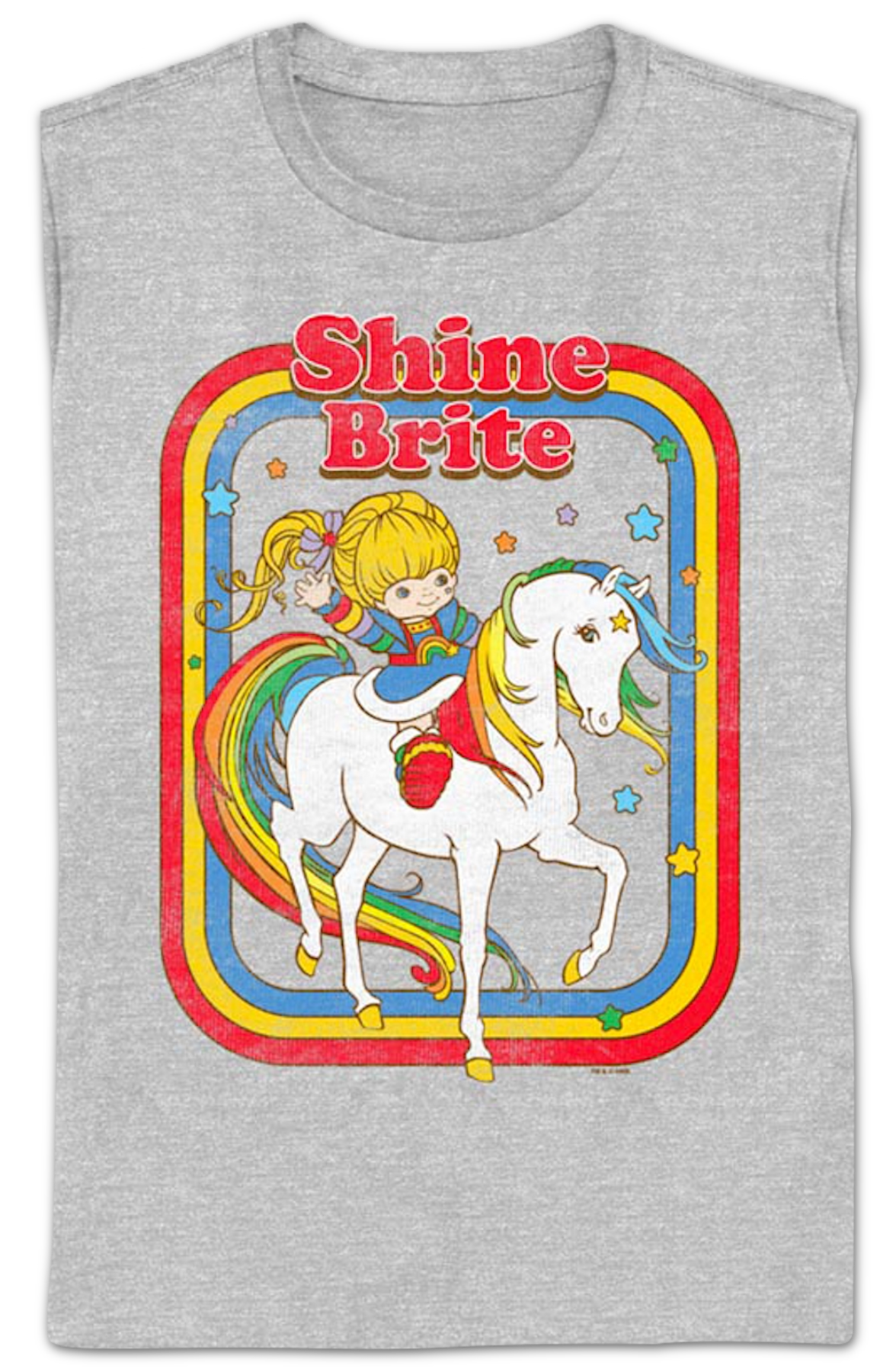 Womens Retro Shine Brite Colorful Frame Rainbow Brite Shirt Hoodie, Sweatshirt | CiraTrend.com (Image 2)