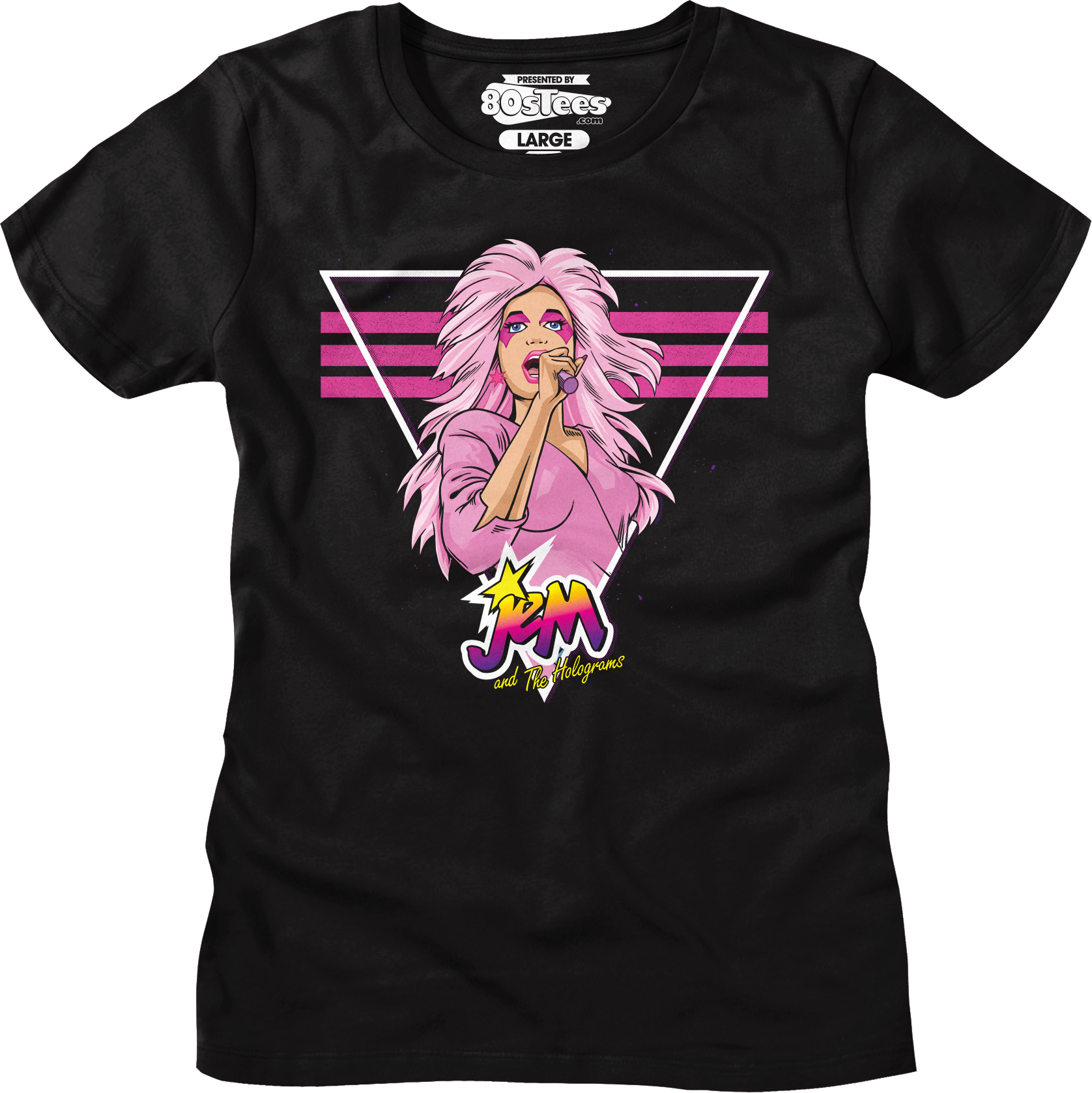 Womens Retro Singing Jem And The Holograms Shirt Hoodie, Sweatshirt | CiraTrend.com (Image 1)