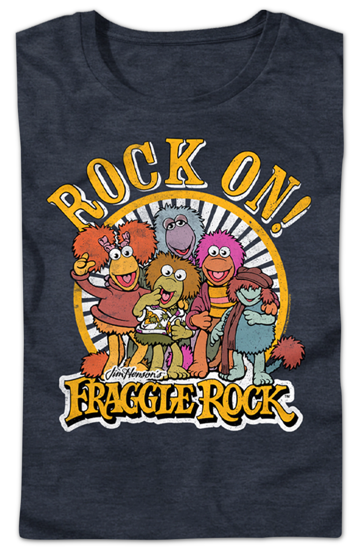 Womens Distressed Rock On Fraggle Rock Shirt Hoodie, Sweatshirt | CiraTrend.com (Image 2)