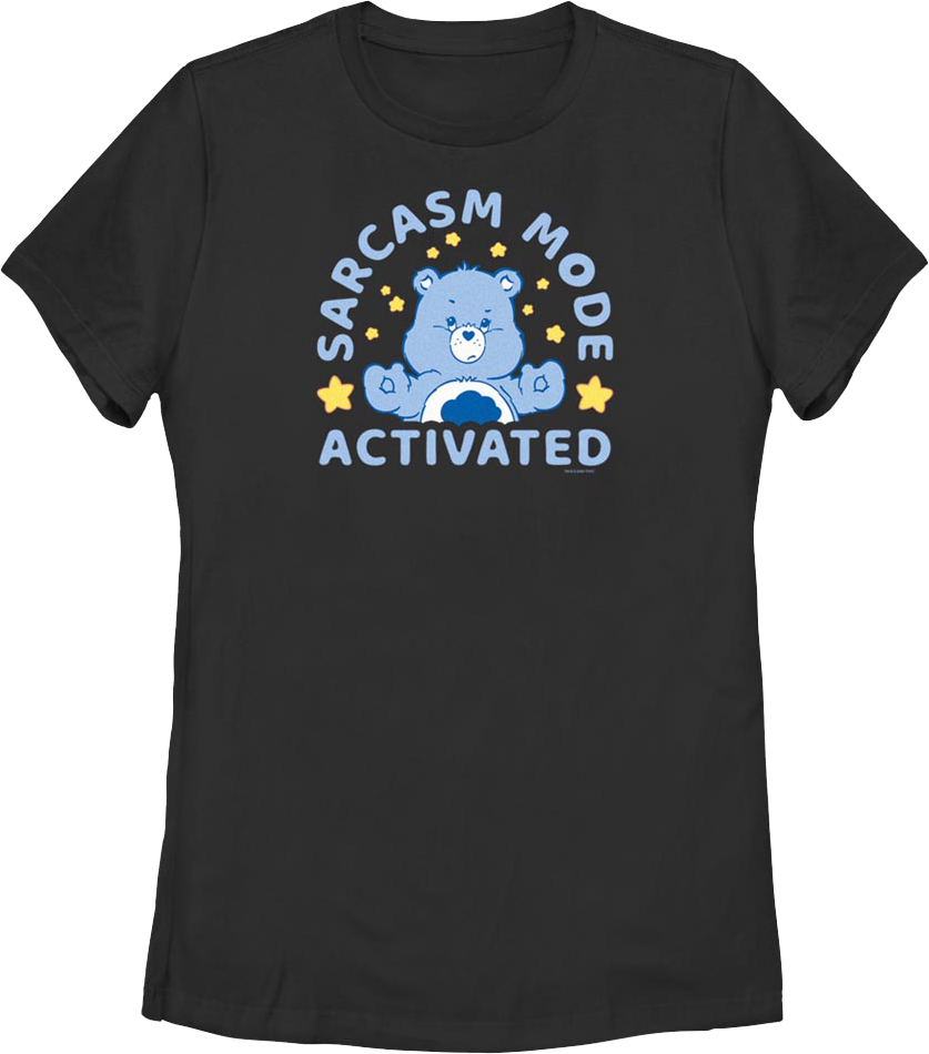 Womens Sarcasm Mode Activated Care Bears Shirt Hoodie, Sweatshirt | CiraTrend.com (Image 1)