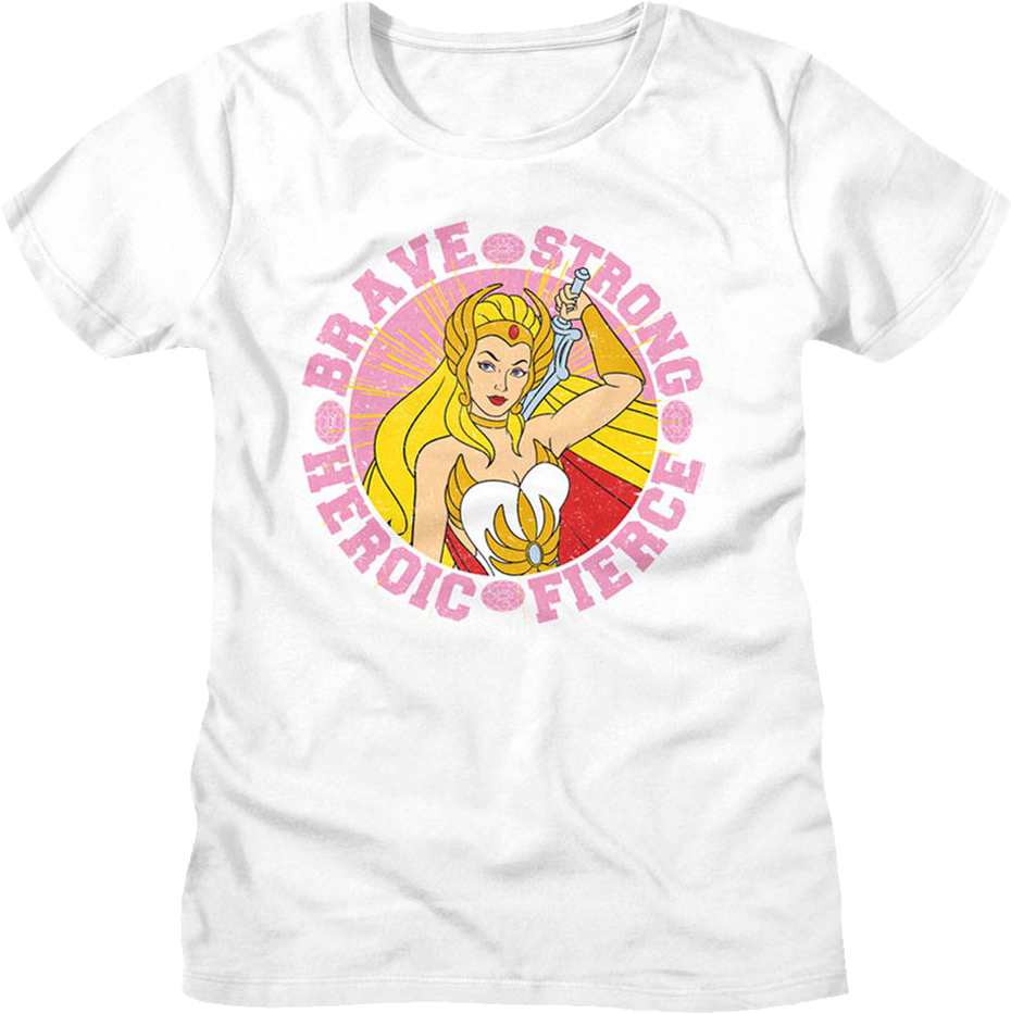 Womens She-Ra Brave Strong Heroic Fierce Masters of the Universe Shirt Hoodie, Sweatshirt | CiraTrend.com (Image 1)