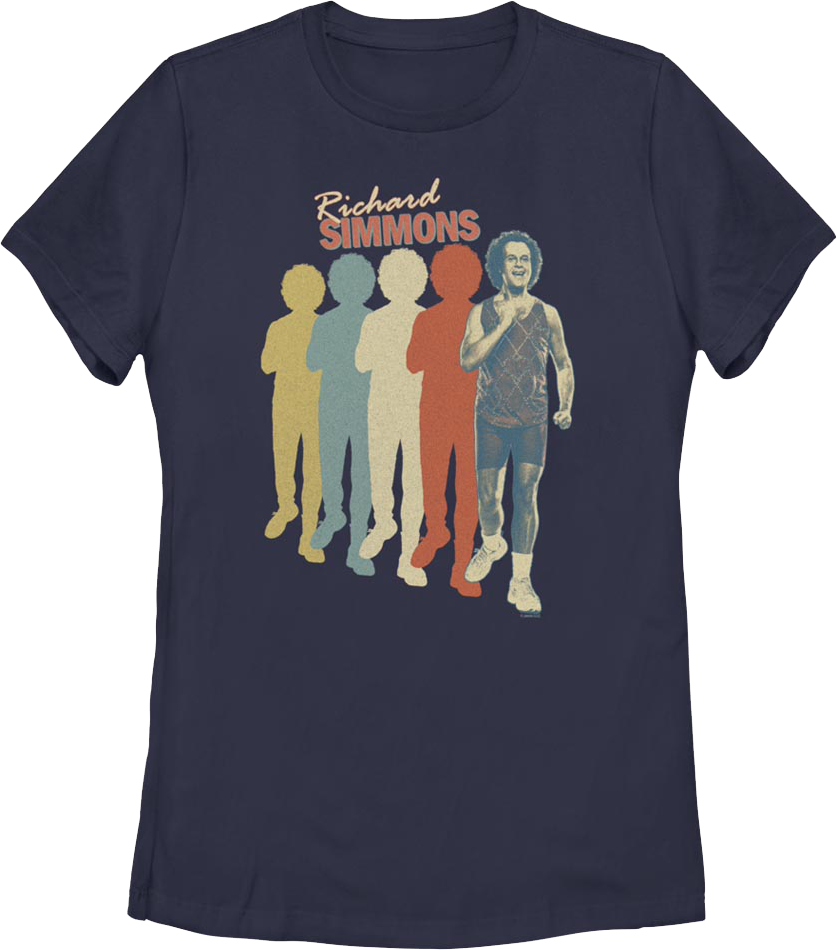 Womens Silhouettes Richard Simmons Shirt Hoodie, Sweatshirt | CiraTrend.com (Image 1)
