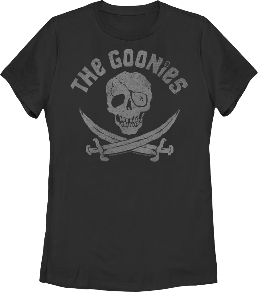 Womens Skull And Cross Swords Logo Goonies Shirt Hoodie, Sweatshirt | CiraTrend.com (Image 1)