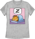 Womens Sleeping Garfield Shirt Hoodie, Sweatshirt | CiraTrend.com (Image 1)