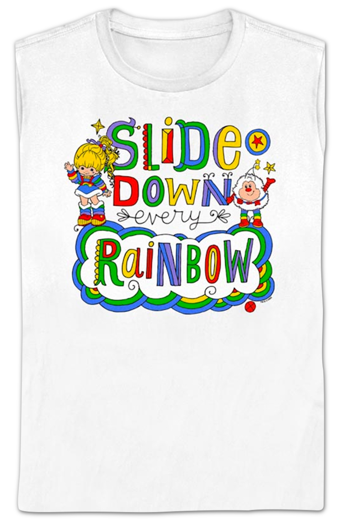 Womens Slide Down Rainbow Brite Shirt Hoodie, Sweatshirt | CiraTrend.com (Image 2)