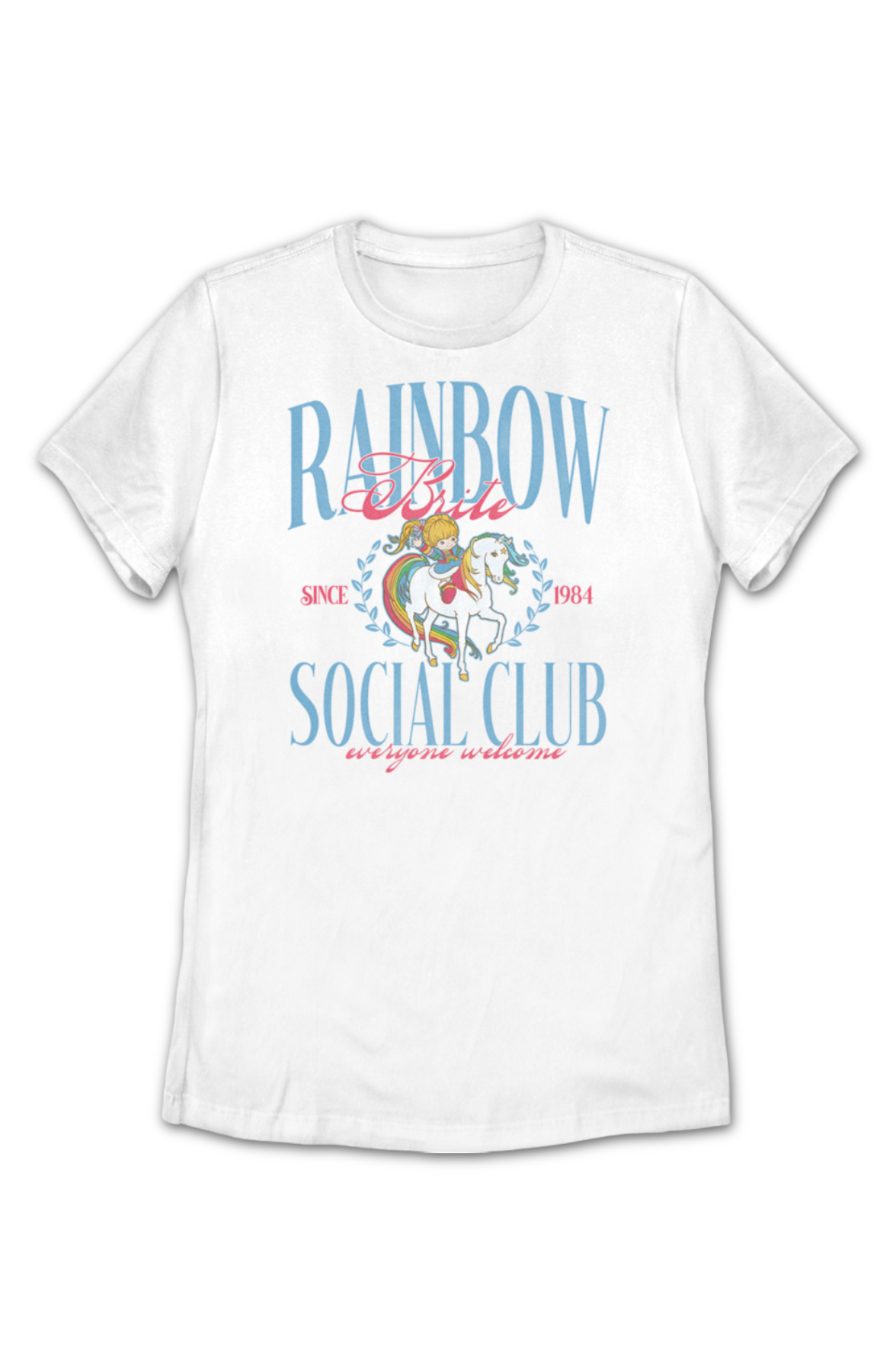Womens Social Club Since 1984 Rainbow Brite Shirt Hoodie, Sweatshirt | CiraTrend.com (Image 2)