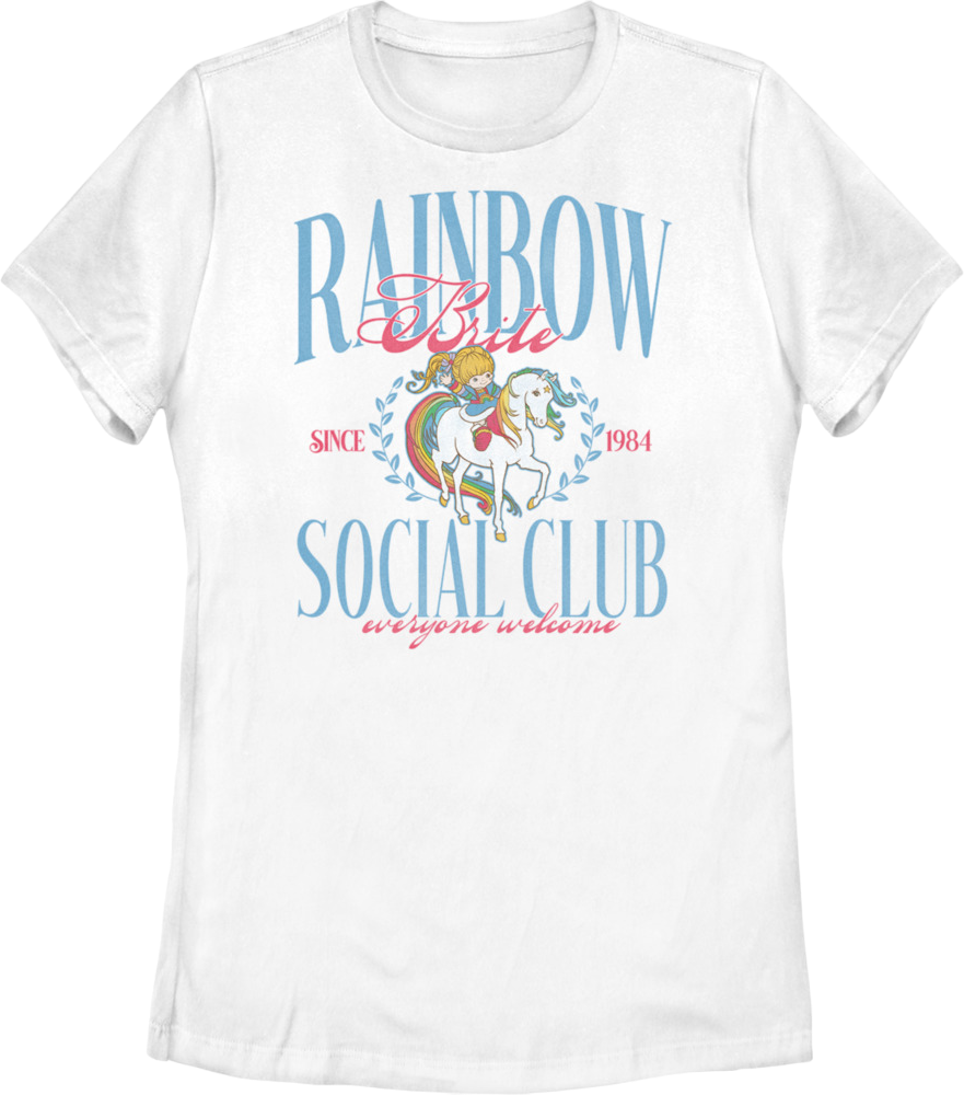 Womens Social Club Since 1984 Rainbow Brite Shirt Hoodie, Sweatshirt | CiraTrend.com (Image 1)