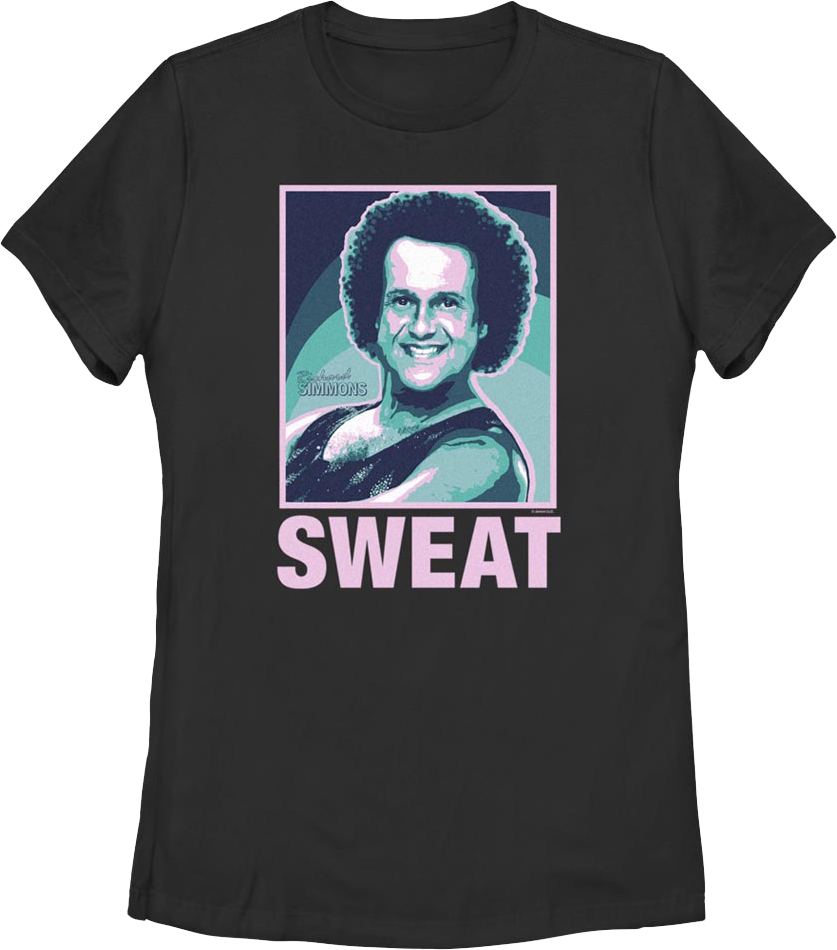 Womens Sweat Richard Simmons Shirt Hoodie, Sweatshirt | CiraTrend.com (Image 1)