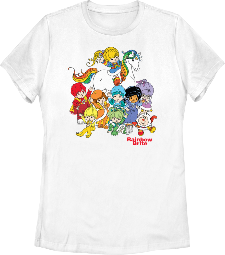 Womens The Gang's All Here Rainbow Brite Shirt Hoodie, Sweatshirt | CiraTrend.com (Image 1)