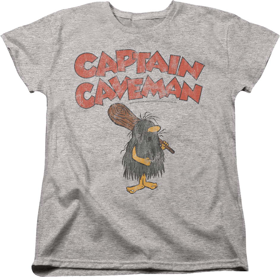 Womens Vintage Captain Caveman Shirt Hoodie, Sweatshirt | CiraTrend.com (Image 1)
