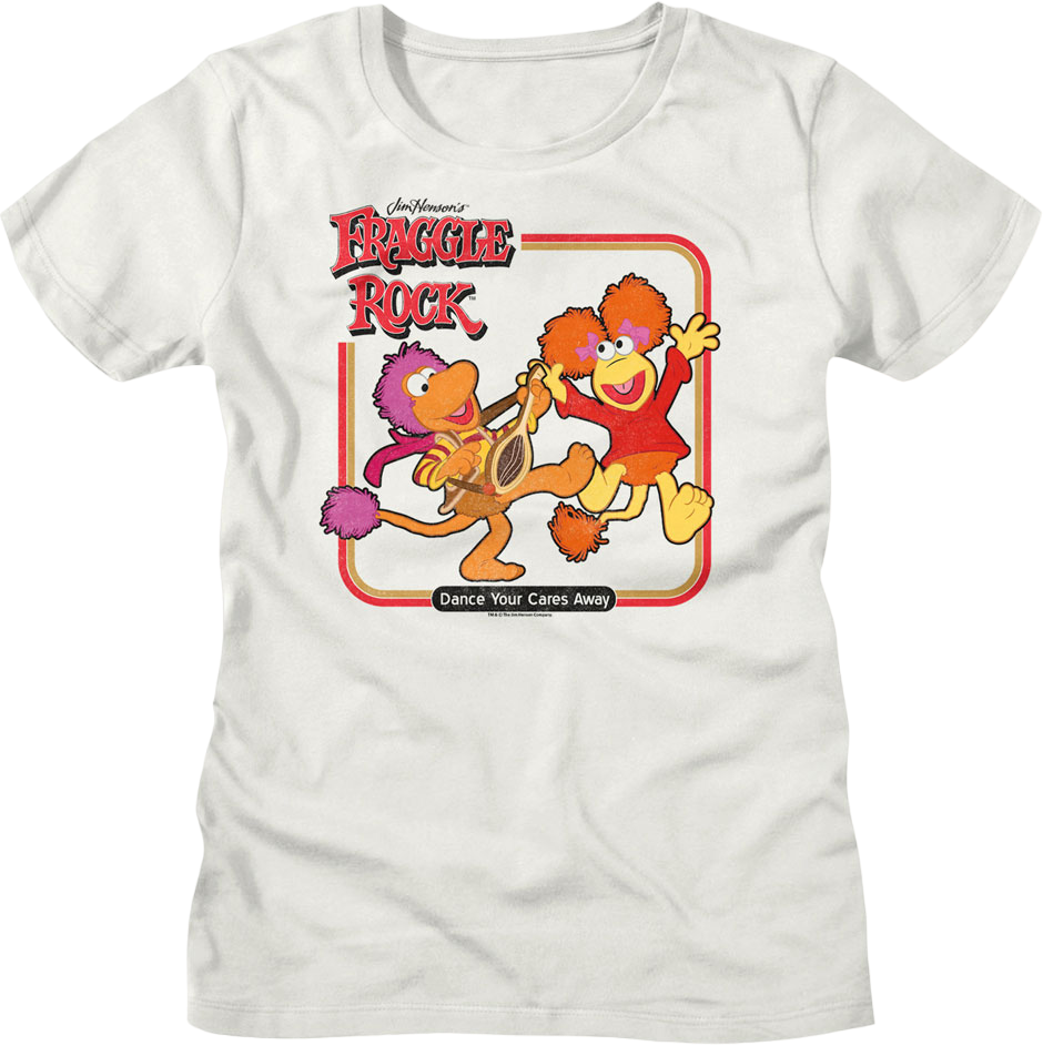 Womens Vintage Dance Your Cares Away Fraggle Rock Shirt Hoodie, Sweatshirt | CiraTrend.com (Image 1)