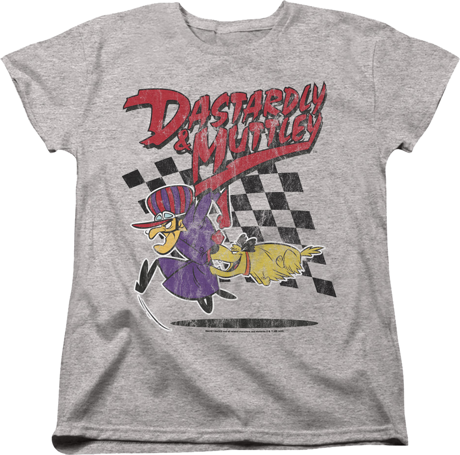 Womens Vintage Dastardly & Muttley Wacky Races Shirt Hoodie, Sweatshirt | CiraTrend.com (Image 1)