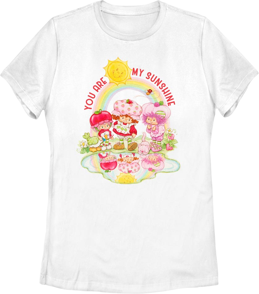Womens You Are My Sunshine Strawberry Shortcake Shirt Hoodie, Sweatshirt | CiraTrend.com (Image 1)