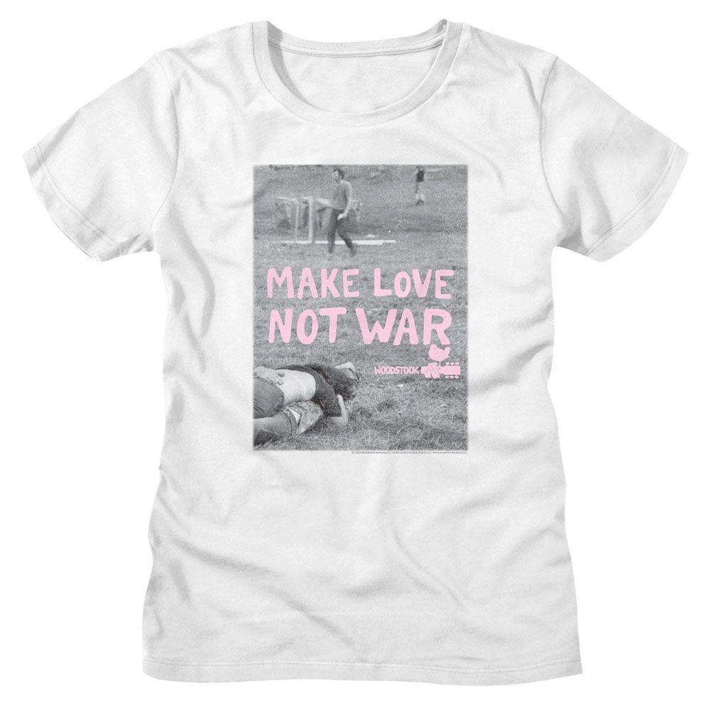 Woodstock - Make Love Not War Poster Womens T-Shirt Hoodie, Sweatshirt | CiraTrend.com