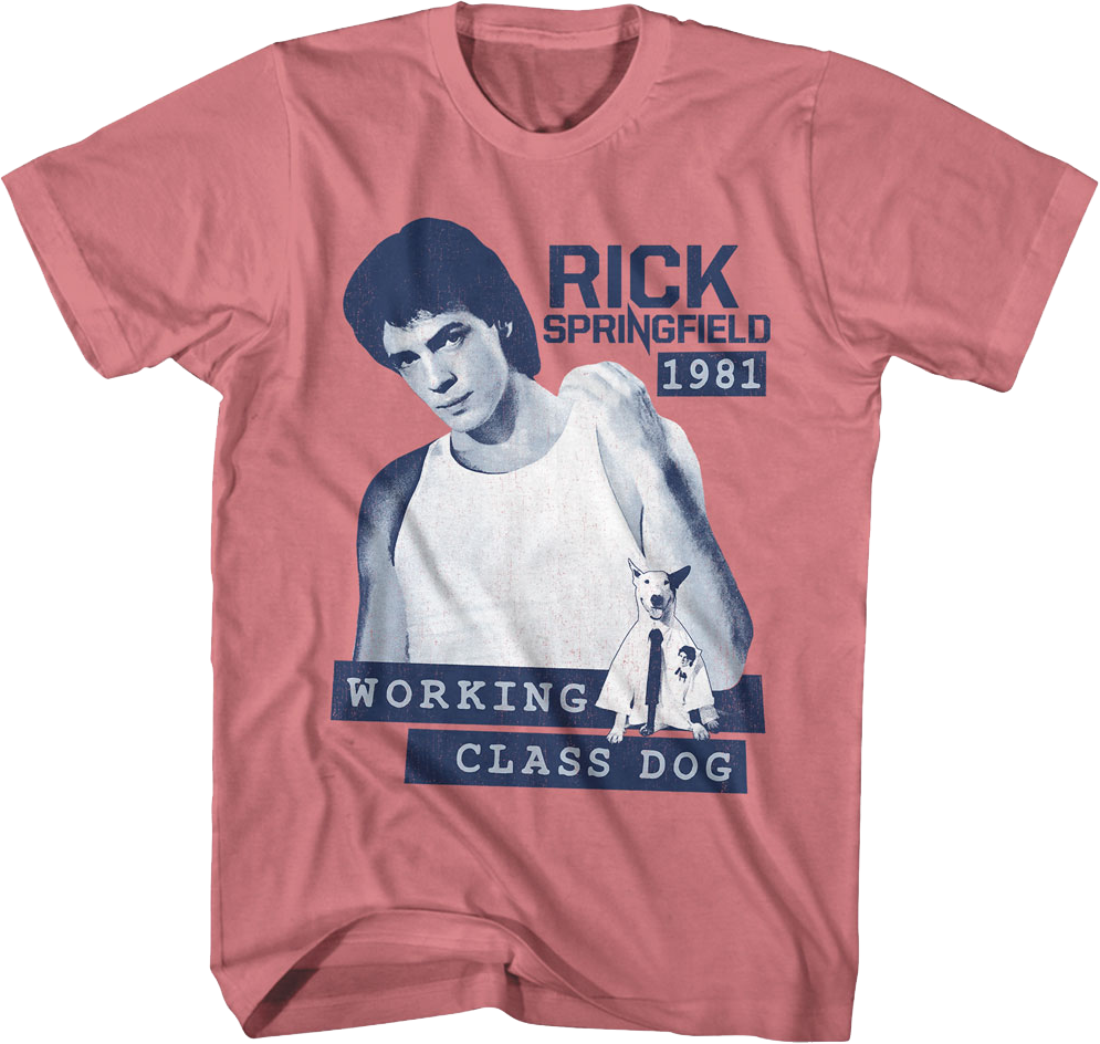 Working Class Dog Rick Springfield T-Shirt Hoodie, Sweatshirt | CiraTrend.com (Image 1)