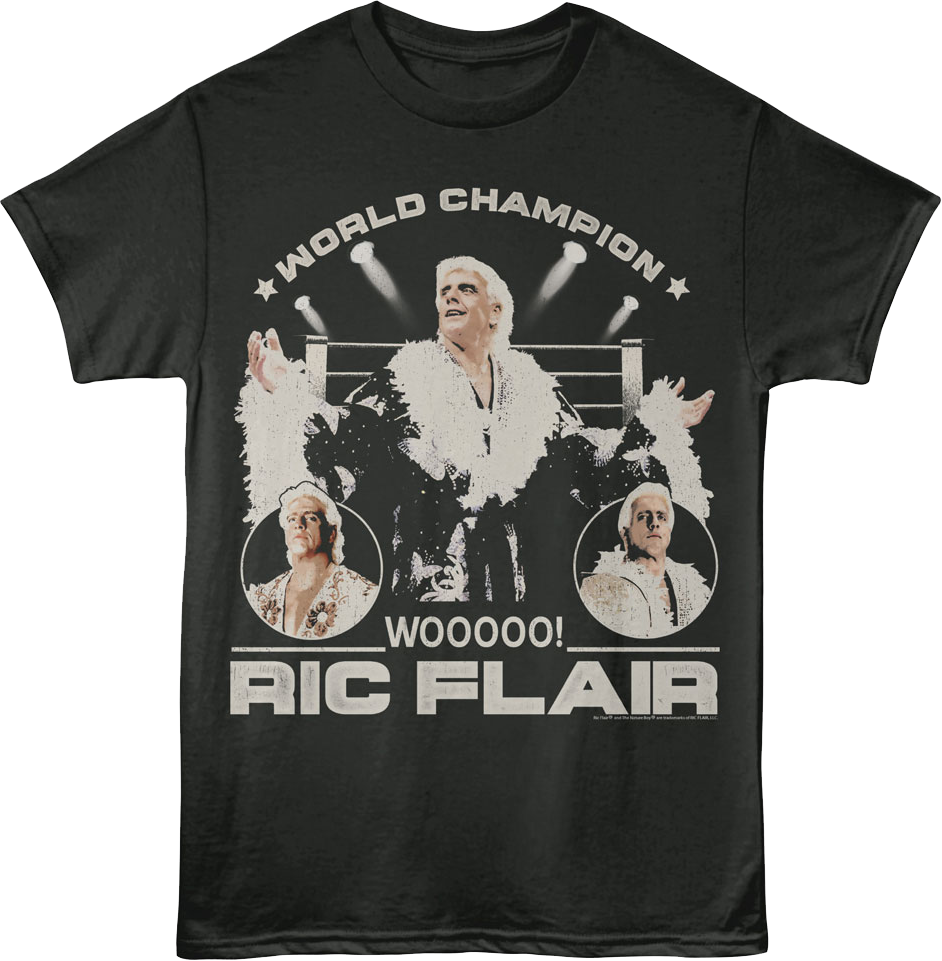 World Champion Wooooo! Ric Flair T-Shirt Hoodie, Sweatshirt | CiraTrend.com (Image 1)