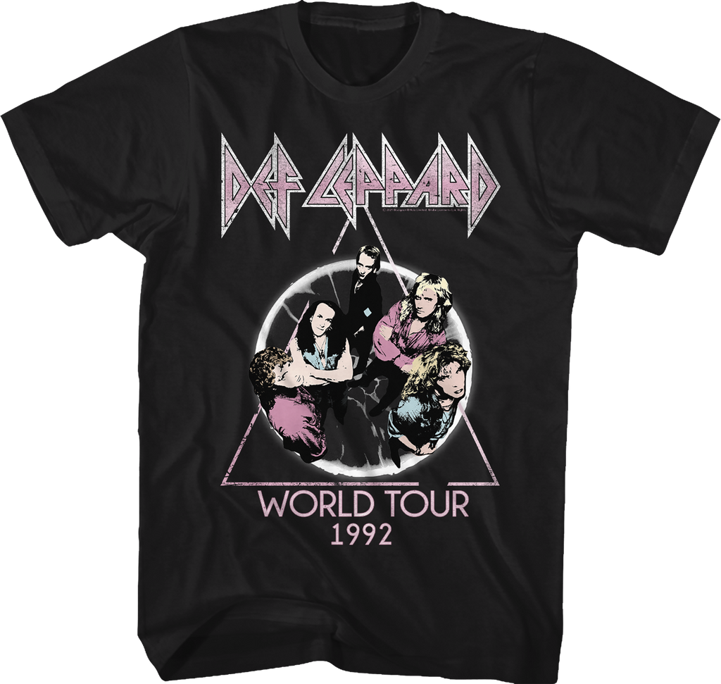 World Tour 1992 Def Leppard T-Shirt Hoodie, Sweatshirt | CiraTrend.com (Image 1)