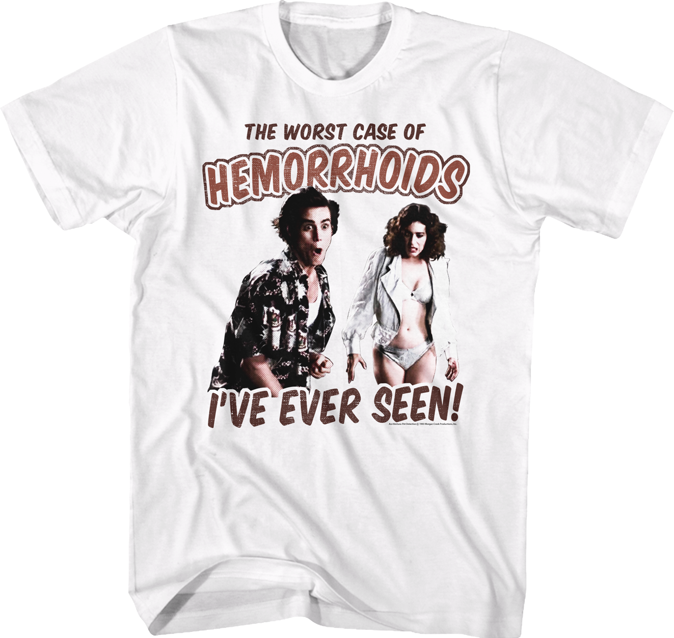 Worst Case Of Hemorrhoids Ace Ventura T-Shirt Hoodie, Sweatshirt | CiraTrend.com (Image 1)