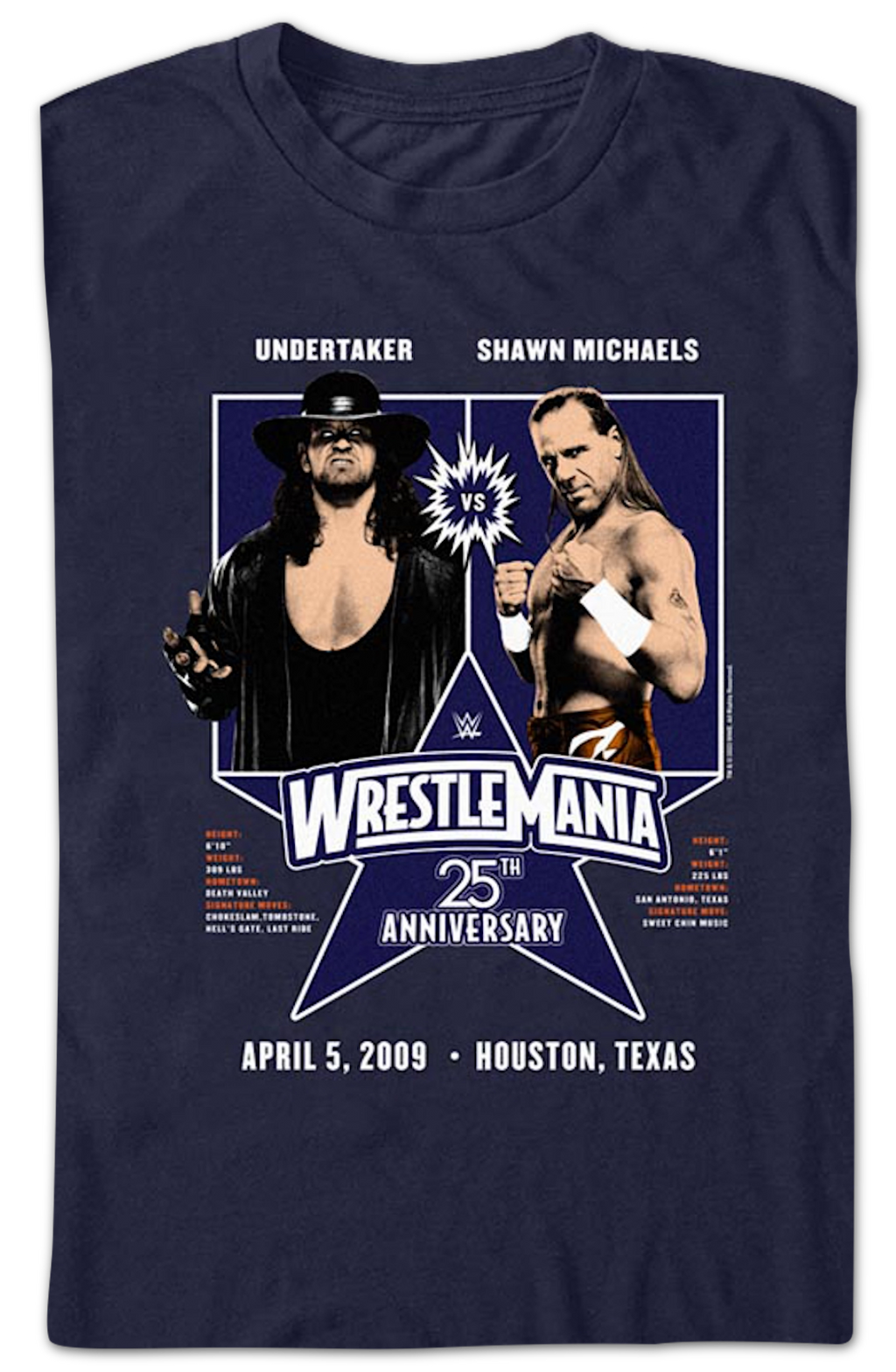 WrestleMania 25 Undertaker vs. Shawn Michaels T-Shirt Hoodie, Sweatshirt | CiraTrend.com (Image 2)
