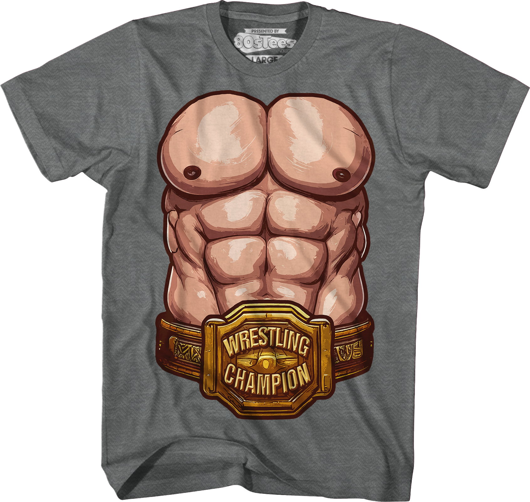 Wrestling Champion Abs T-Shirt Hoodie, Sweatshirt | CiraTrend.com (Image 4)