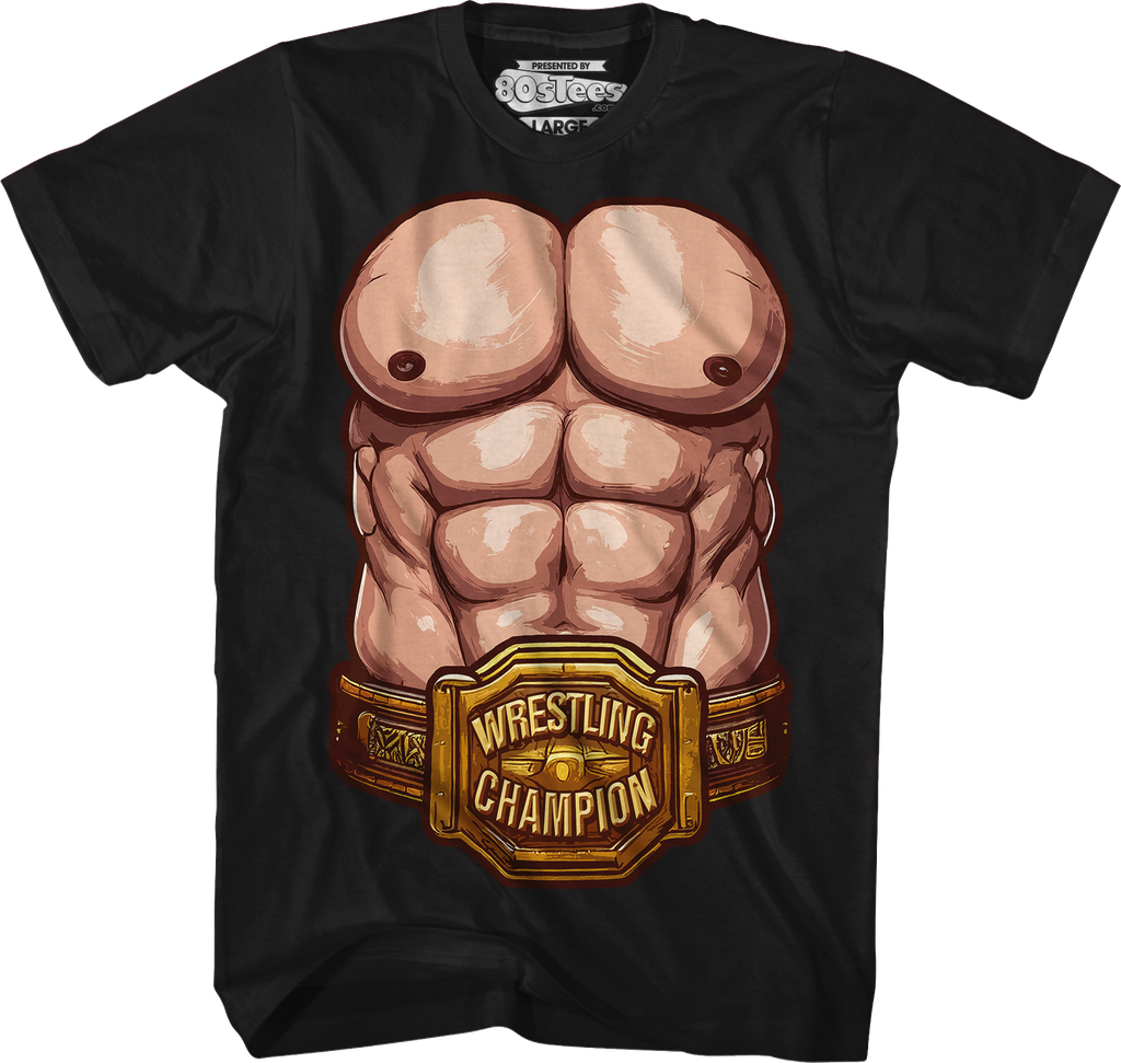 Wrestling Champion Abs T-Shirt Hoodie, Sweatshirt | CiraTrend.com (Image 1)